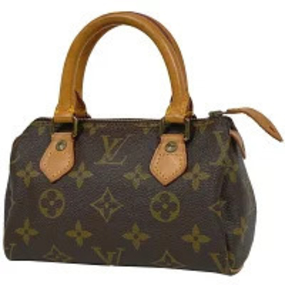 Louis Vuitton White Monogram Tote Bag Brown Shopping Speedy White Brown - Picture 2 of 7